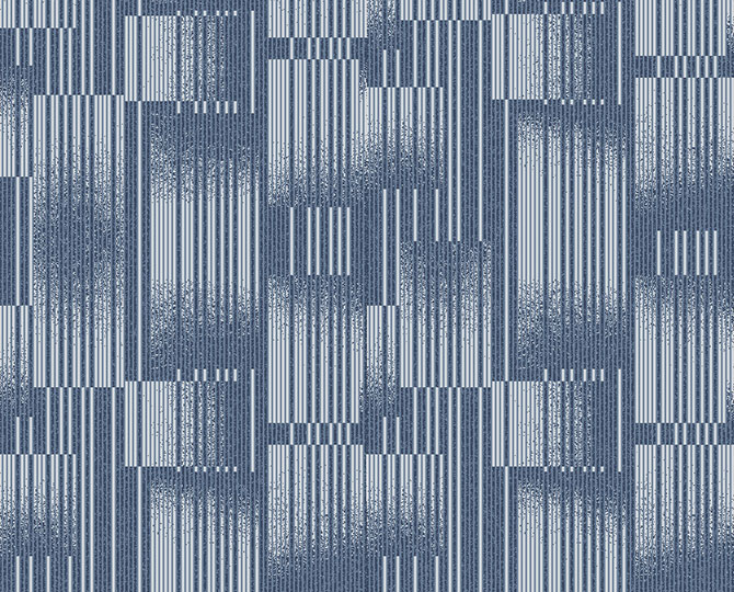 Blå loop Modern kommersiell matta