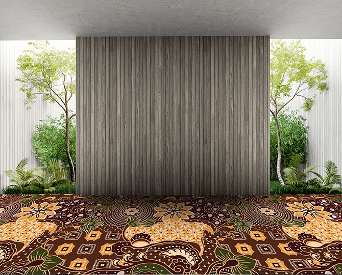 Flerfärgade skurna persiska mattor